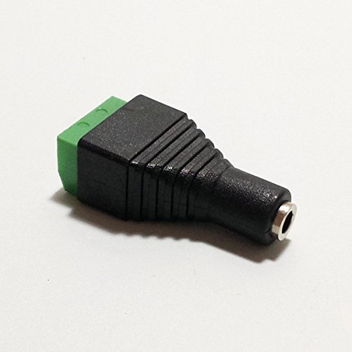 4 Pack CESS 3.5mm 1/8 Stereo Balanced Female Jack to AV Screw Video Balun Terminal N6