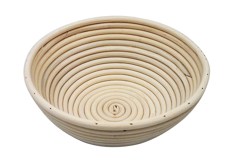 Boseen Round Banneton Bread Dough Proofing Rising Rattan Basket & Liner( 8.6 inches) N3