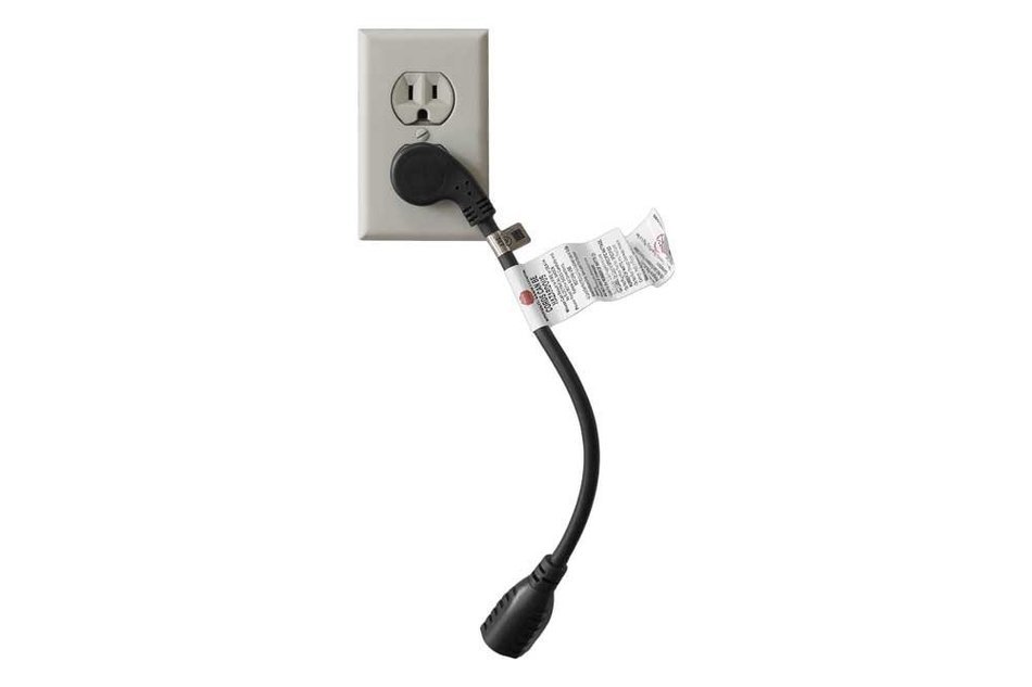 SF Cable, 3ft Ultra Low Profile Angle NEMA 5-15P to 5-15R with 36 inches 16/3 AWG SJT N6