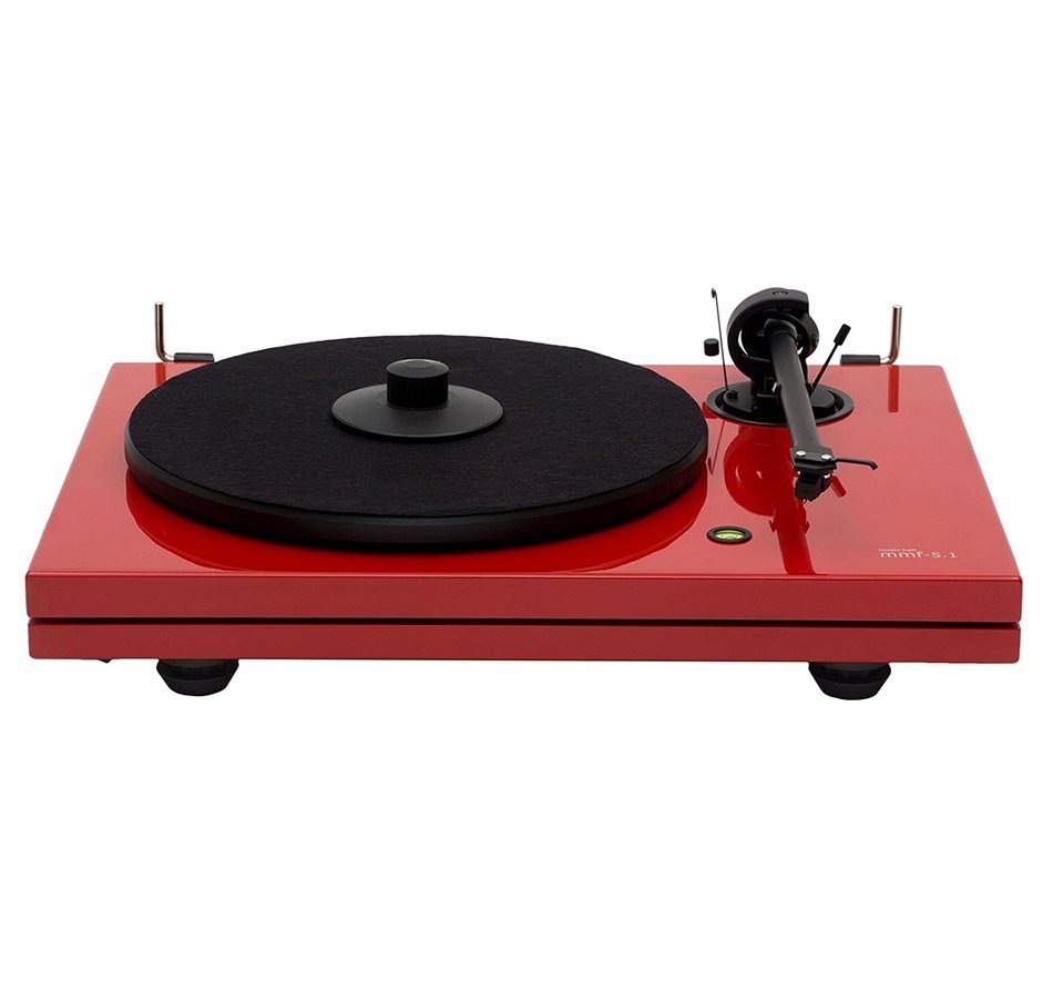 Music Hall MMF-5.1LE Limited Edition Two-Speed Belt Driven Turntable (Red) N2