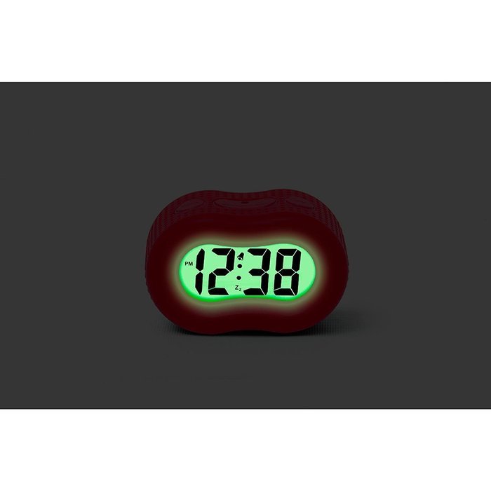 Timelink Smartlight Red Rubber Alarm Clock N3