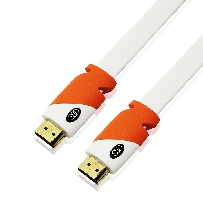 FLAT Cable HDMI 25' High Speed HDMI Flat Wire CL3 Rated - Ethernet Audio Return Channel ( ARC ) 3D 4K UHD 2160p... N9