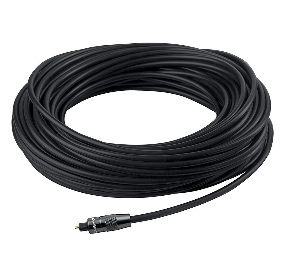Forspark Digital Optical Audio 24k Gold Plated Toslink Cable 6ft- Cl3 Rated N7