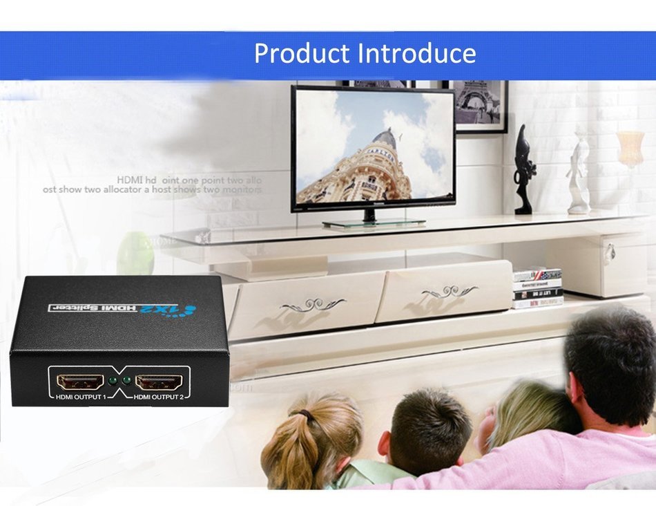 HDMI Switcher V1.3, Aibesser Intelligent 3 Input 1 Output HDMI Swither 3 Port Switch with IR remote for DVD,STB... N11