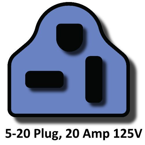 NEMA 5-20 Extension Power Cord - 6 Foot, 20 Amps/125V, 12 AWG - Iron Box # IBX-1010-06 N4