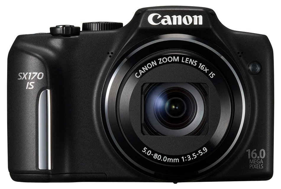 Canon PowerShot SX170 digital camera wide angle 28mm optical 16x zoom PSSX170IS - International Version (No Warranty)