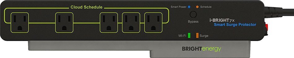 Wi-Fi-enabled i-BRIGHT7x 4ft Smart Surge Protector, remotely control power from anywhere with the BRIGHTenergy... N9