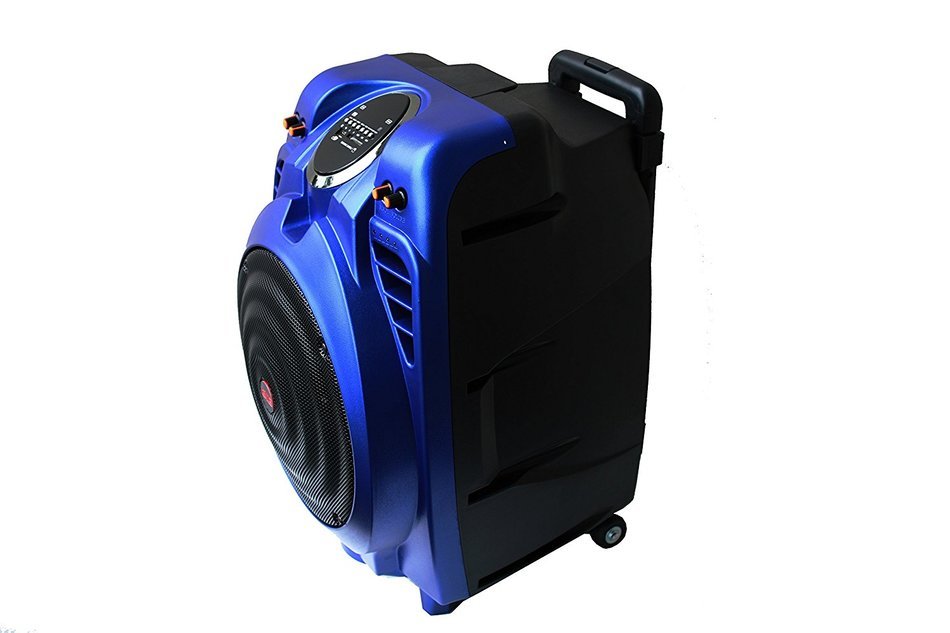 EMB PKX10BT 50W 10" Portable Professional Rechargeable BOOM Box Speaker BLUE N4