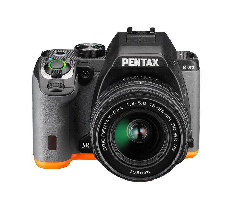 Pentax K-S2 20MP Wi-Fi Enabled Weatherized SLR with 50-200mm Lens Kit (Black/Orange) N4