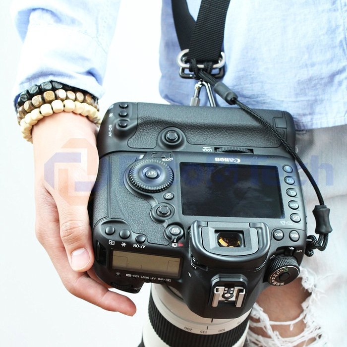 Foto&Tech Quick Install Metal 1/4" Screw with SAFETY CAMERA STRAP TETHER for Quick Release Neck Strap R-Strap/... N4