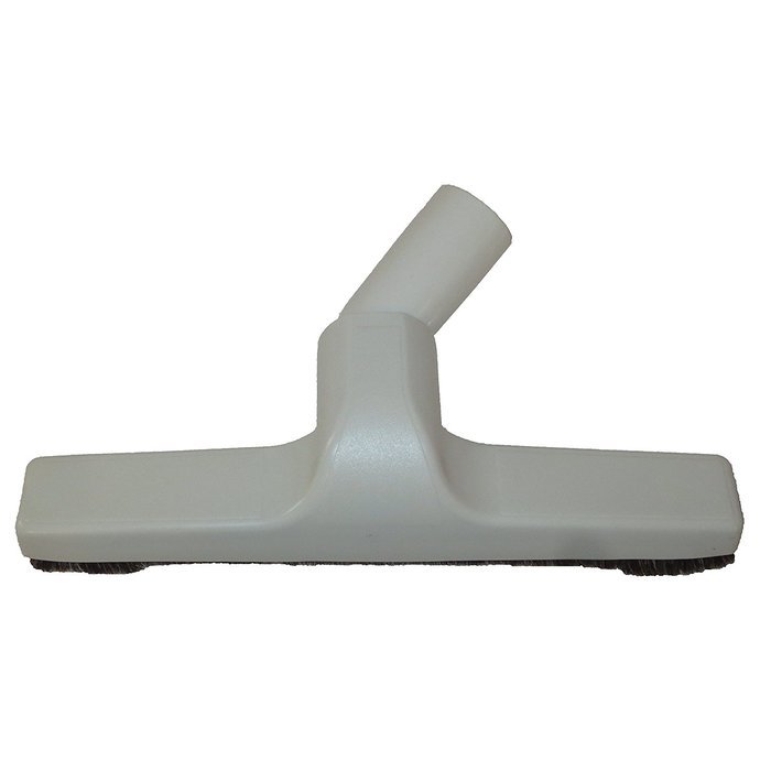 10 Inch White Plastic Floor Brush With Horse Hair Bristles Tool Attachment Fits 1.25 Inch Vacuum Cleaner Wands