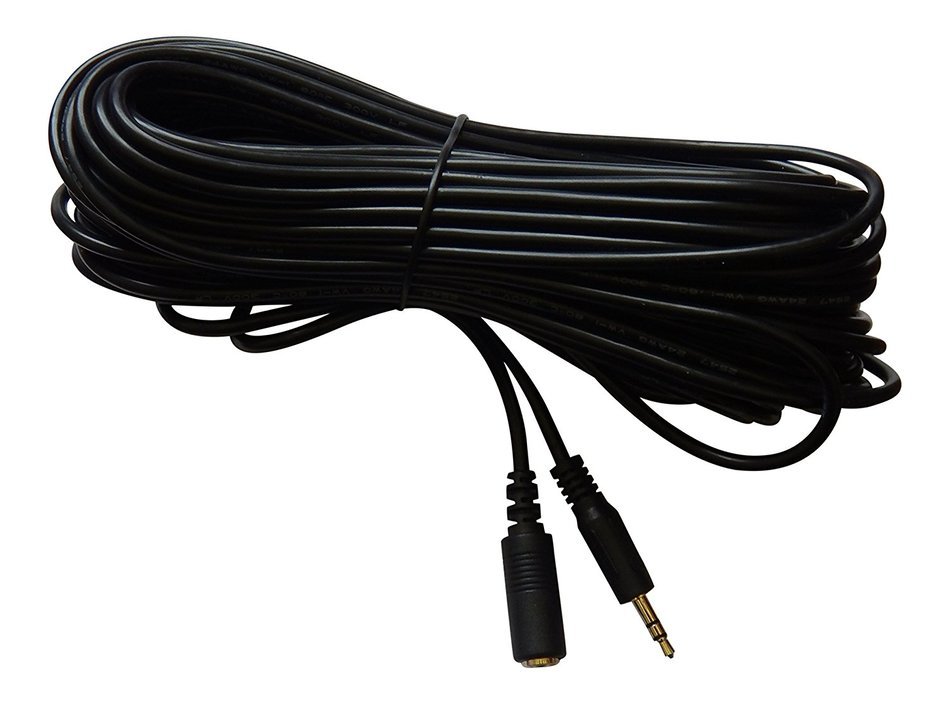 BAFX Products&reg; - 25 Foot - Shielded - Headphone Stereo Audio Extension - 3.5mm Jack - (M/F) Male to Female - Nickel...