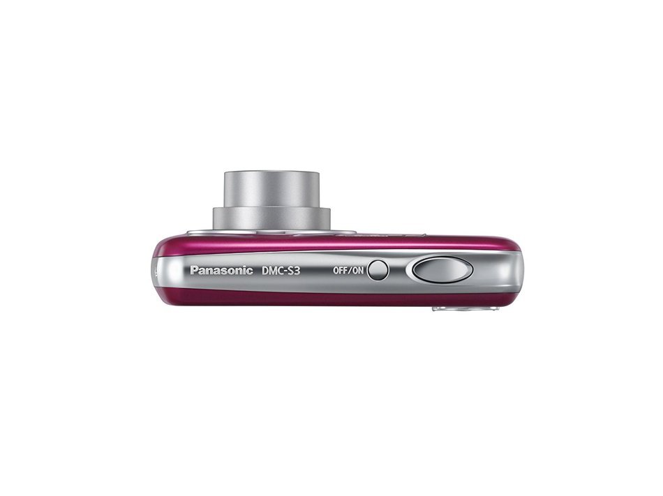 Panasonic Lumix DMC-S3 14.1 MP Digital Camera with 4x Optical Image Stabilized Zoom with 2.7-Inch LCD (Red) N3