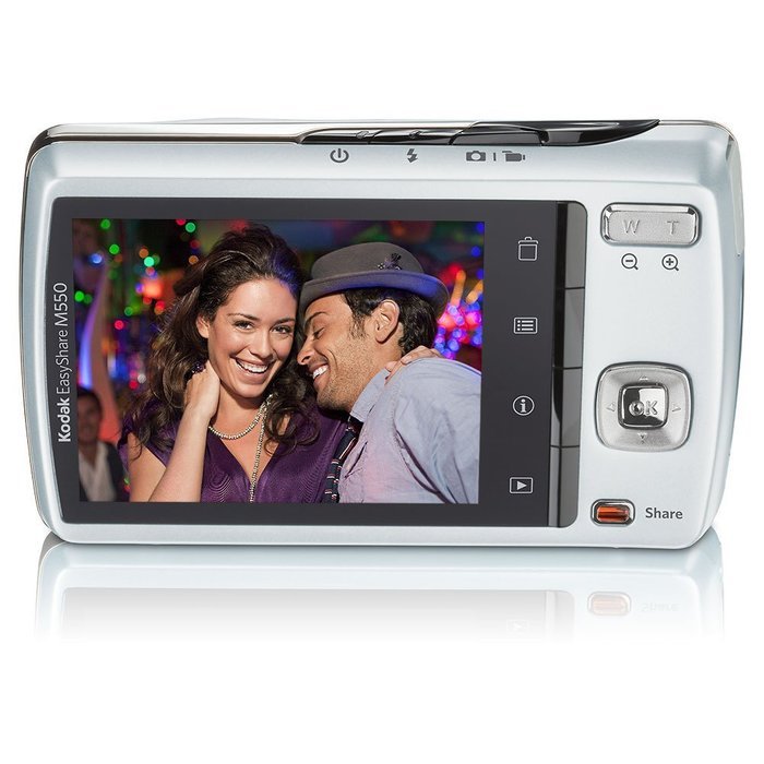 Kodak Easyshare M550 12 MP Digital Camera with 5x Wide Angle Optical Zoom and 2.7-Inch LCD (Blue) N2