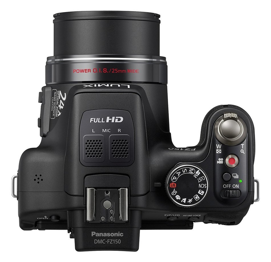 Panasonic DMC-FZ150K 12.1 MP Digital Camera with CMOS Sensor and 24x Optical Zoom (Black) (Discontinued by Manufacturer) N7