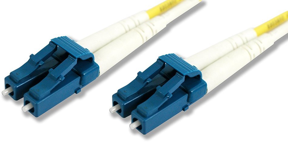 Lynn Electronics LCLCDUPSM-30M LC-LC 9/125 Duplex Single-Mode Fiber Optic Patch Cable, 30-Meter, Yellow