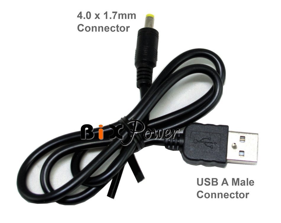 BiXPower USB Port Power Cable with 3 Extra Popular Interchangeable Connector Tips N4