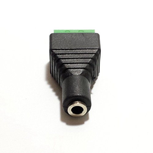 4 Pack CESS 3.5mm 1/8 Stereo Balanced Female Jack to AV Screw Video Balun Terminal N9