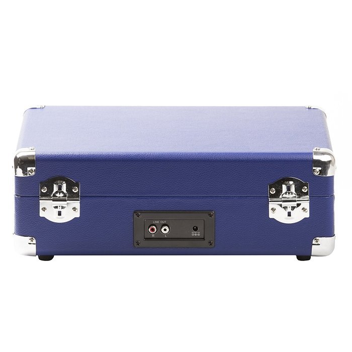 Knox Portable Bluetooth USB Turntable with Built-in Speakers (Blue) N6