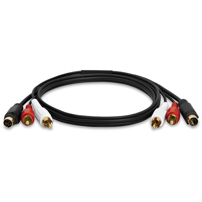 Cmple - S-Video & 2-RCA Audio Cable Combo, Gold Plated - 3ft N2