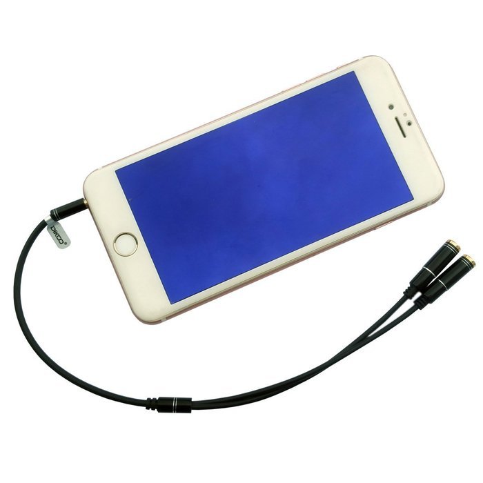DIKOO 35510011 AUX 3.5mm Male to Male Stereo Audio Cable with In-line Microphone N53