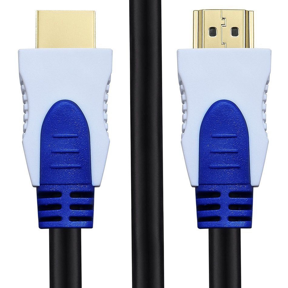 A-Best 4K*2K 28AWG HDMI Cable Supports Ethernet, 2.0v 1.4v 1.3v 3D and Audio Return 3 Feet/1 Meter( 2-Pack), Blue... N2
