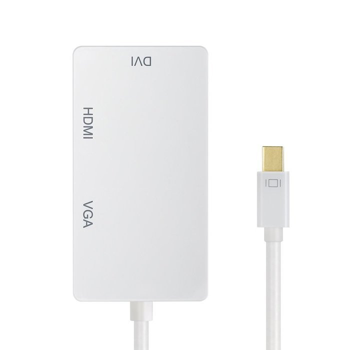 OMorc 3-in-1 Mini DisplayPort (Thunderbolt) to DVI VGA HDMI TV Adapter Cable for Apple iMac and MacBook Surface... N7