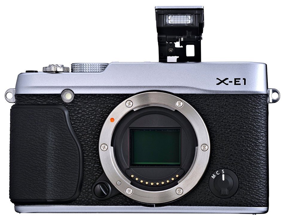 Fujifilm X-E1 16.3 MP Compact System Digital Camera with 2.8-Inch LCD - Body Only (Silver) N4