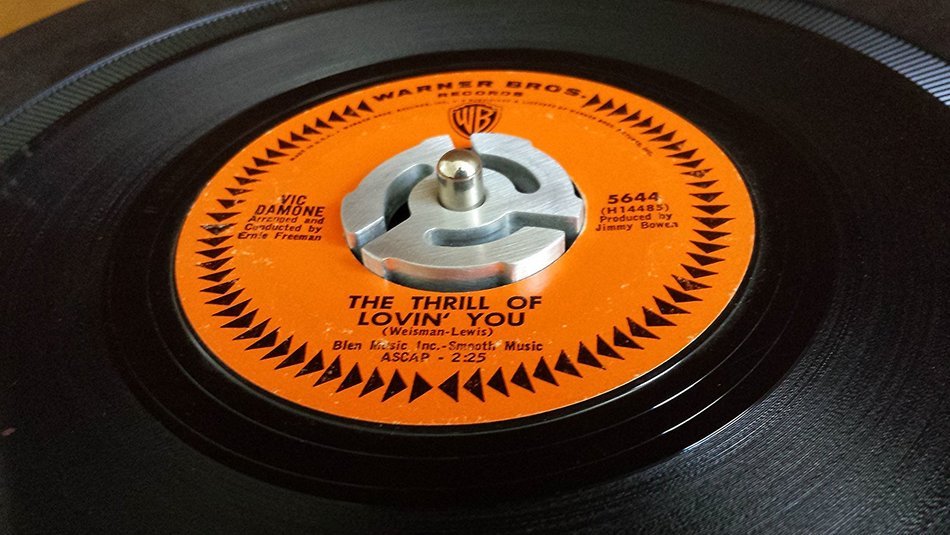 Custom Aluminum 45 Rpm Record Adapter (New). N8