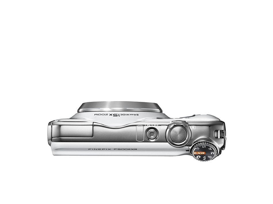 Fujifilm FinePix F500EXR 16 MP CMOS Digital Camera with Fujinon 15x Super Wide Angle Zoom Lens (White) Grey Market... N7