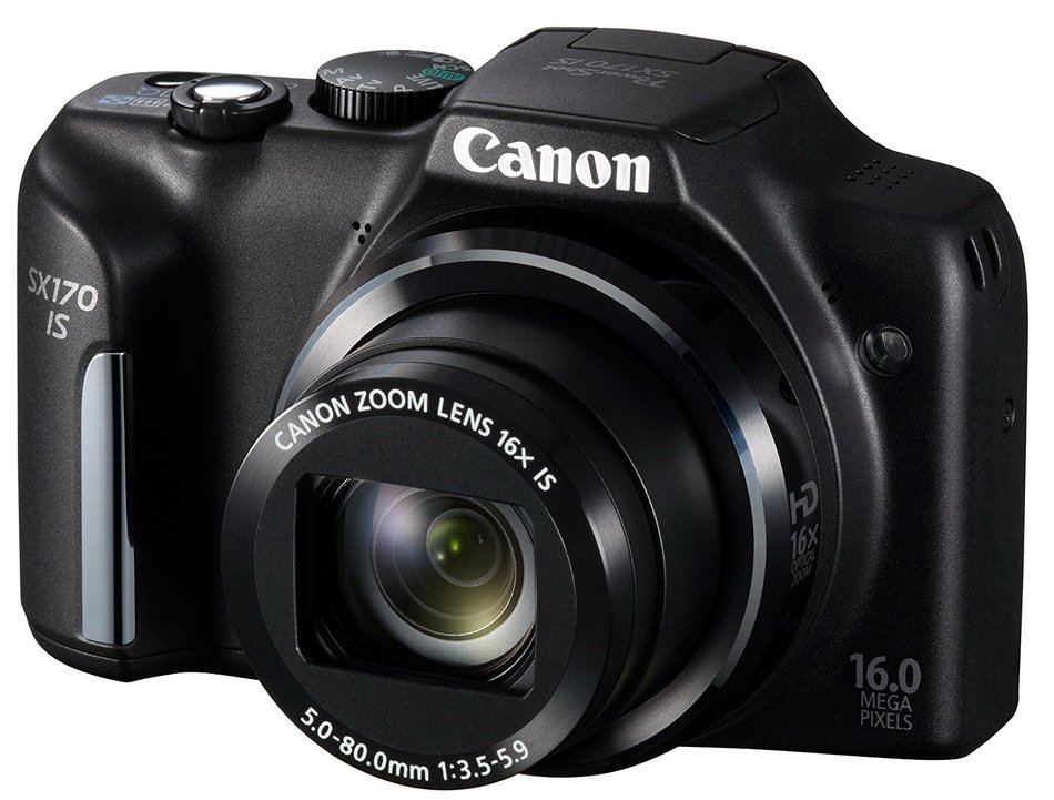 Canon PowerShot SX170 digital camera wide angle 28mm optical 16x zoom PSSX170IS - International Version (No Warranty) N2