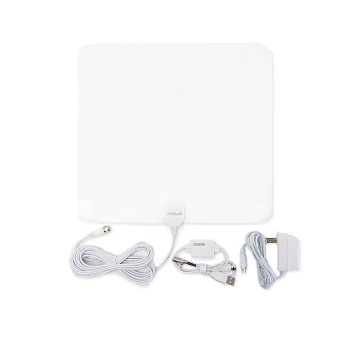 Indoor TV Antenna 50 Miles Range Amplified High Gain Signal With 16.4 Foot Coaxial Cable For Clear HDTV Vinovo... N2