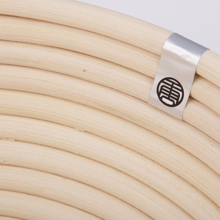 Homestia Round Shaped Bread Dough Proofing Rising Rattan Basket & Linen, 9.8 Inch N20