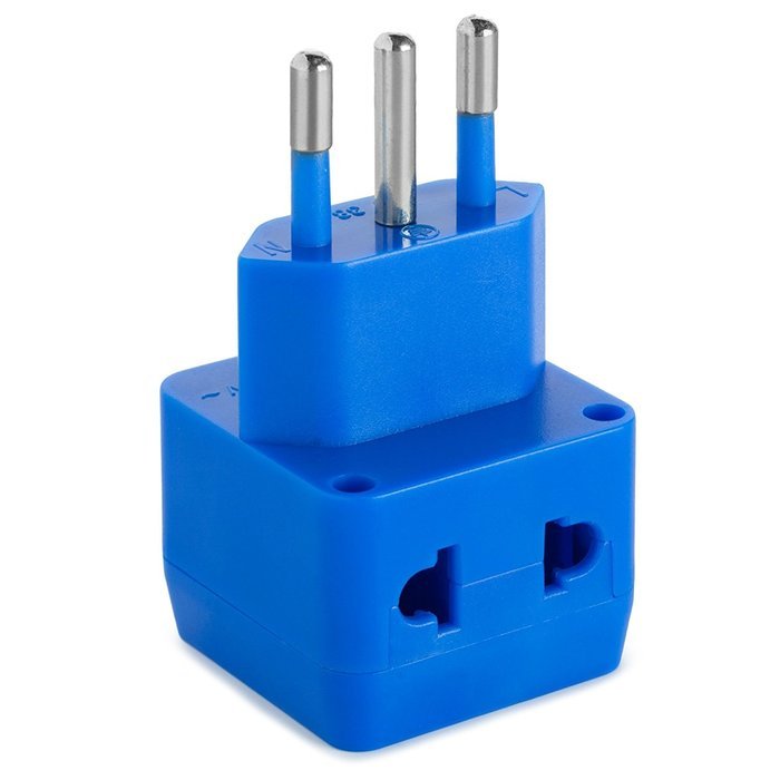 Yubi Power 2 in 1 Universal Travel Adapter with 2 Universal Outlets - Built in Surge Protector - 3 Pack - Black... N108