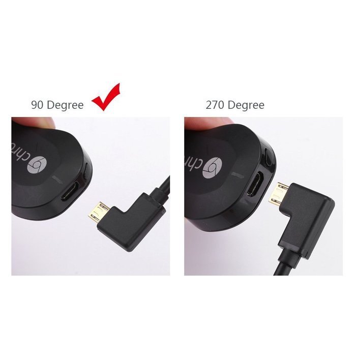 Micro USB Cable, Ugreen USB Power Cable Charging for Fire TV Stick, Chromecast, Roku 6 Inches (Left+Right) N9