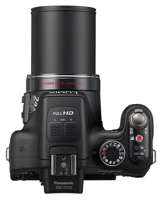 Panasonic DMC-FZ150K 12.1 MP Digital Camera with CMOS Sensor and 24x Optical Zoom (Black) (Discontinued by Manufacturer) N8