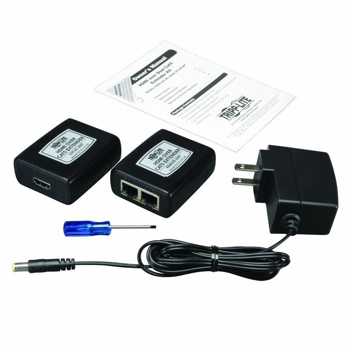Tripp Lite HDMI over Dual Cat5 / Cat6 Extender, Transmitter and Receiver for Video and Audio 1920x1200 1080p at... N2