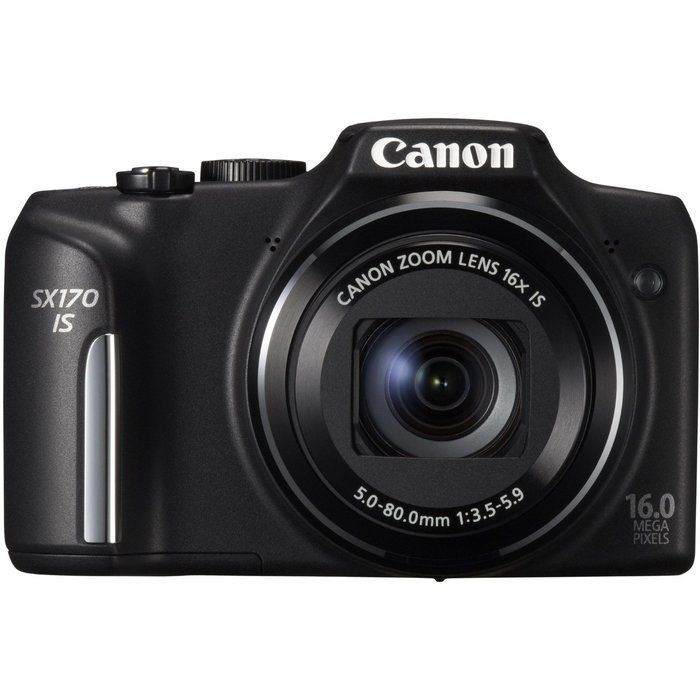 CANON PowerShot SX170 IS 3-Inch LCD 16 Megapixel Compact Camera, Black