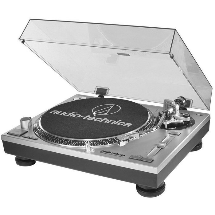 Audio Technica AT-LP120-USB Direct-Drive Professional Turntable (Silver) w/ Knox Carbon Fiber Brush & Additional... N2