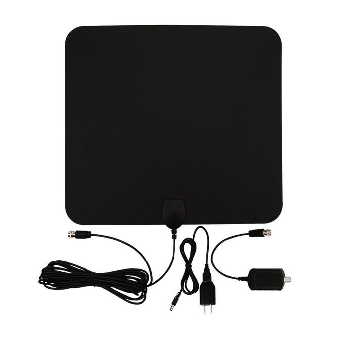 Indoor TV Antenna,YaphteS 50 Miles Ultra Thin Digital HDTV Antenna with Amplifier Signal Booster for the Highest... N5
