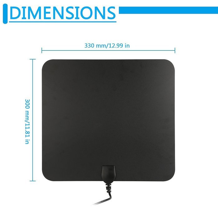 Indoor TV Antenna,YaphteS 50 Miles Ultra Thin Digital HDTV Antenna with Amplifier Signal Booster for the Highest... N6