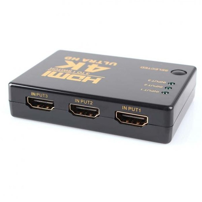 1JUSTLINK 3 Port HDMI Switch 3x1 3 in 1 out 4K HDMI Switch Hub V1.4B HDMI Switch Switcher Splitter Adapter Cable... N6