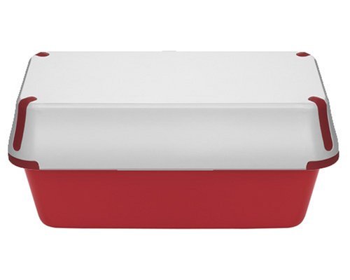 Bake Porter Loaf Pan with Serving Cover, Red N2