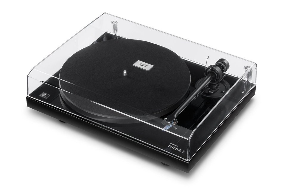 Music Hall MMF 2.2 Belt Driven Turntable with Cartridge, Gloss Black N6