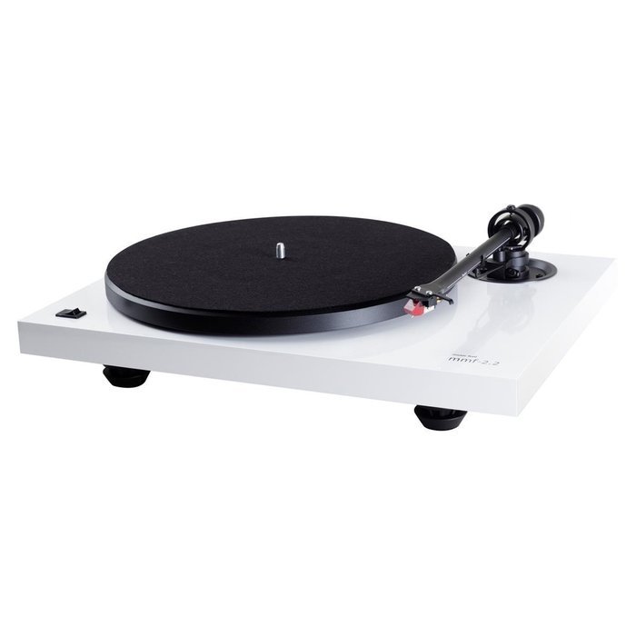 Music Hall MMF 2.2 Belt Driven Turntable with Cartridge, Gloss Black N8