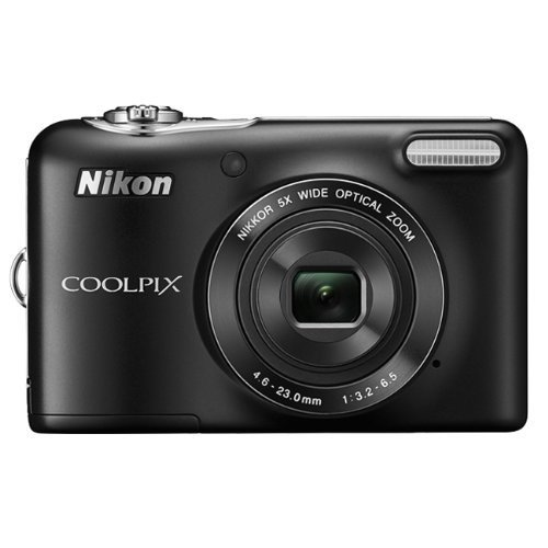 Nikon COOLPIX L30 20.1 MP Digital Camera with 5x Zoom NIKKOR Lens and 720p HD Video (Black) N2