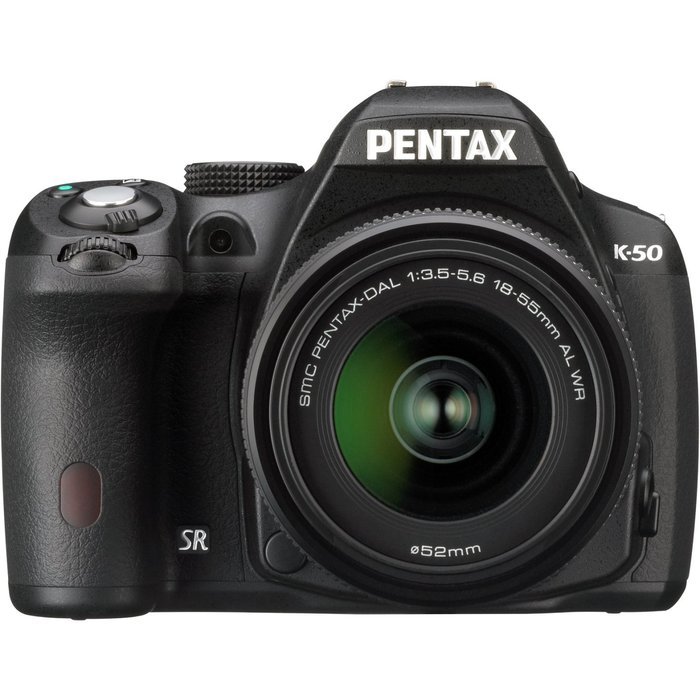 Pentax K-50 Digial SLR Camera with 18-135 WR Lens, Black 10916