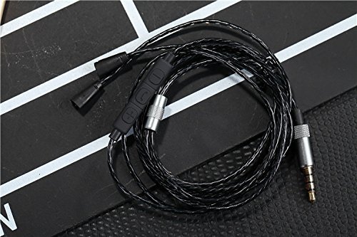Replacement Upgrade Audio Cable Cord with Volume Control and Mic Function for Sennheiser IE8, IE80, IE8i Earphone... N6