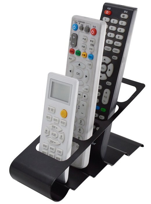 Bestwoohome Metal Storage Organizer Rack for TV Remote Control /CD/DVD/Desktop Supplies (Black) N16