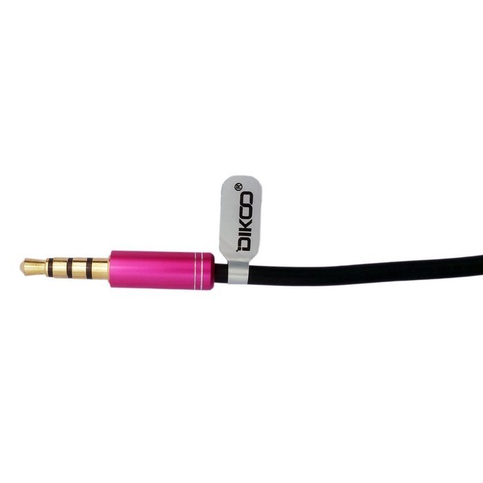 DIKOO 35510011 AUX 3.5mm Male to Male Stereo Audio Cable with In-line Microphone N59